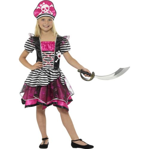 Déguisement Pirate Rose Fille 7 À 9 Ans