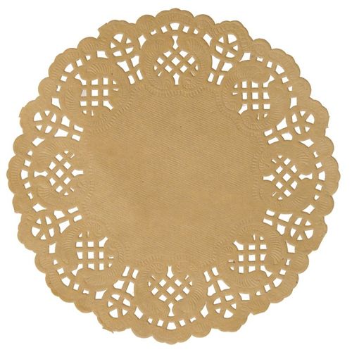 Set De Table Dentelle Kraft (Lot De 10)