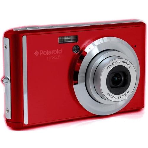 Appareil photo Compact Polaroid IX828 Argent compact - 20.0 MP - 1080p - 8x zoom optique - rouge