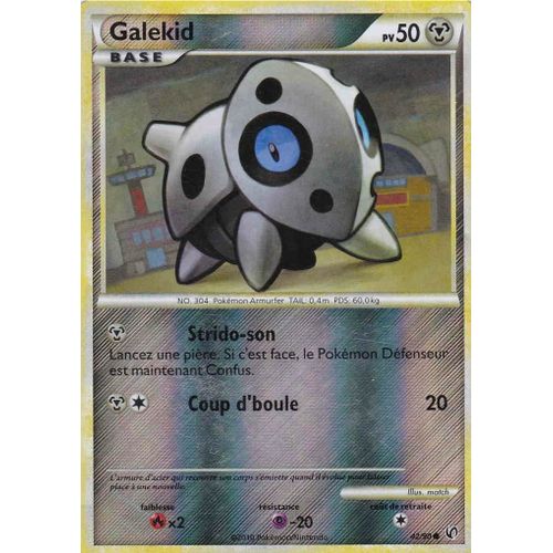 Galekid 42/90 - Heartgold Soulsilver : Indomptable - Carte Commune Reverse