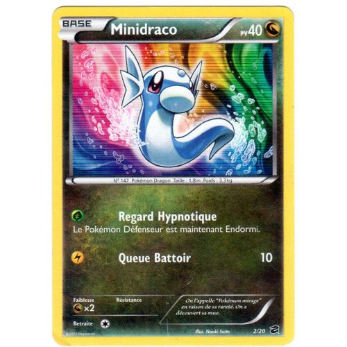 Carte Pokémon Minidraco 2/20 Holo Coffre Des Dragons