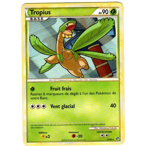 Pokémon - 22/90 - Tropius - Heartgold Soulsilver Indomptable - Rare