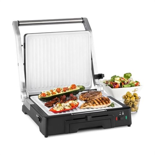 Klarstein Burgermeister 3en1 Barbecue grill de table presse à  panini 2000 W