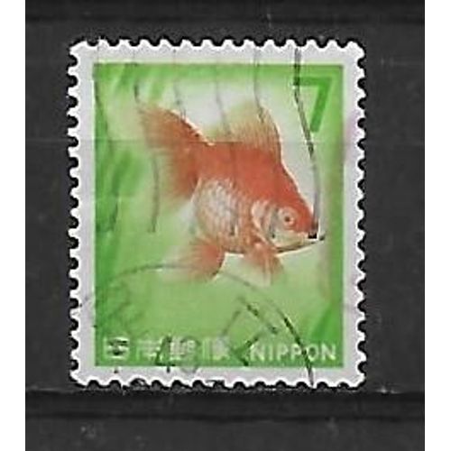 Japon 1966 : Poisson Rouge - Timbre Oblitéré
