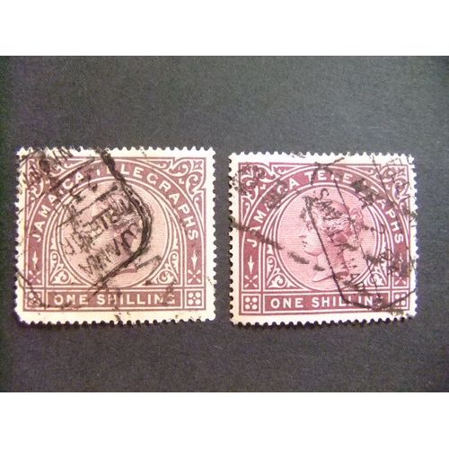 Jamaica 1879 Queen Victoria Yvert N Telegraphe 1 / 2 º Fu Wmk Crown Cc