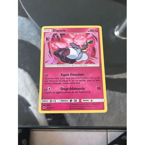 Carte Pokemon: Diancie 94/147 Soleil Et Lune 3 Rare Holo Sl03