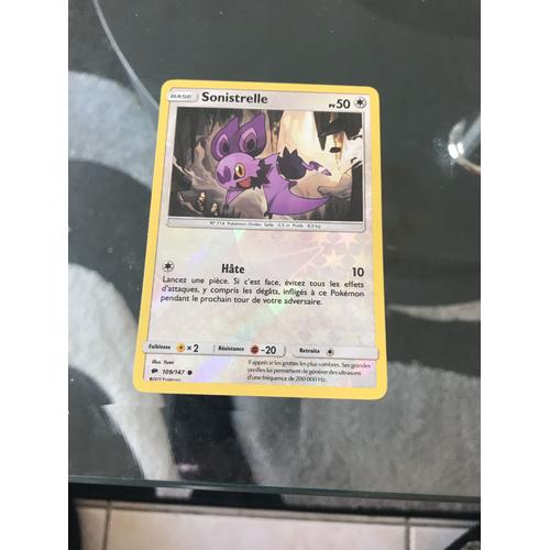 Carte Pokemon: Sonistrelle 109/147 Commune Reverse Soleil Et Lune 3 Sl03