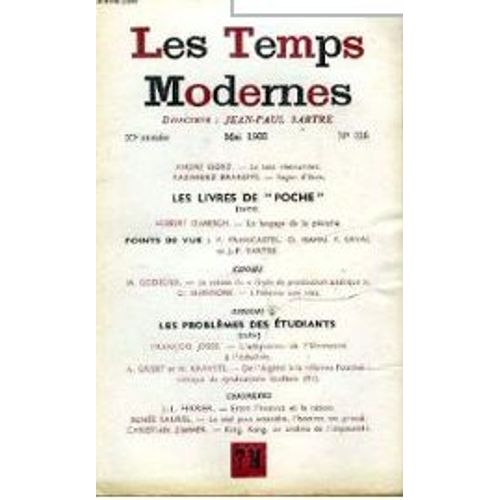 Les Temps Modernes N 228