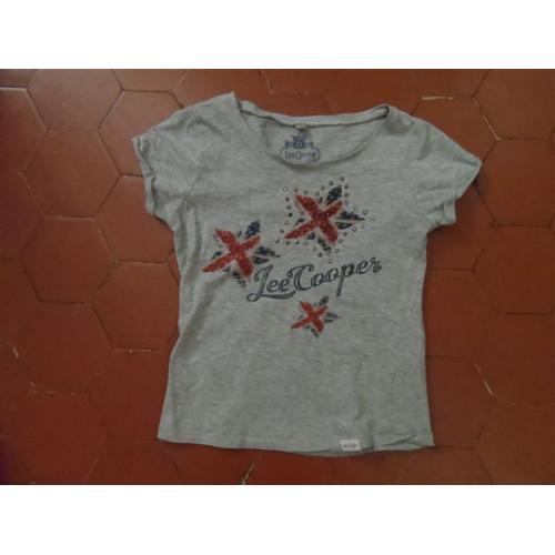 Tee-Shirt Coton Gris Lee Cooper