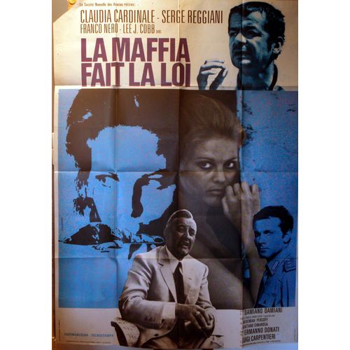 La Mafia Fait La Loi/ Il Giorno Della Civetta - Affiche Originale Pliée 120 X 160 - Claudia Cardinale -Serge Reggiani - Leonardo Sciascia - Sicile