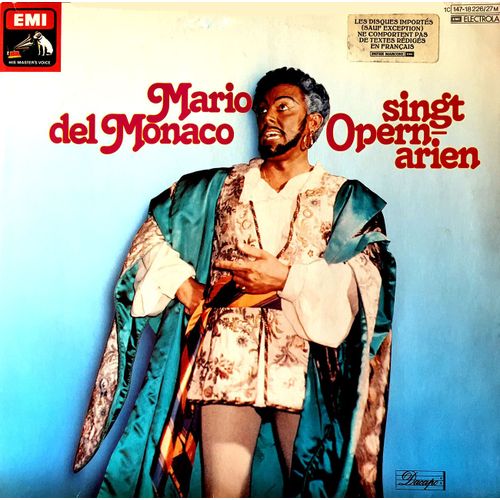 Mario Del Monaco - "Chante L'opera" - 2 Disques Vinyle Lp 33 Tours - Emi 147-18226/27m - Mario Del Monaco : Die Afrikanerin, Martha, Lohengrin, Carmen, Wuerther, Othello, Aida, Der Bajazzo, Etc