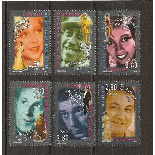 2897 À 2902 (1994) Série De La Scène À L'écran N** (Cote 9e) (4281)