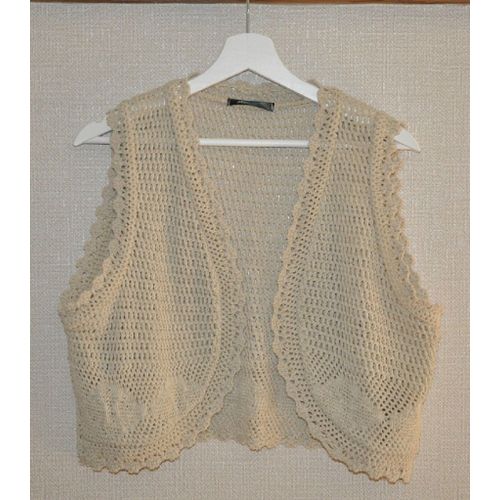 Gilet Boléro Bohème Beige - Mim - T. Xl -