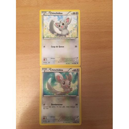 Chinchidou 60pv (84/98) + Chinchidou 50pv (87/124) Pokemon