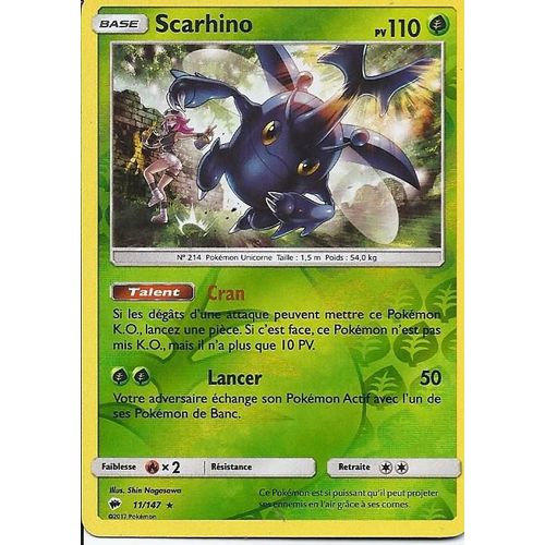 Holo Reverse Scarhino 11/147 - Ombres Ardentes