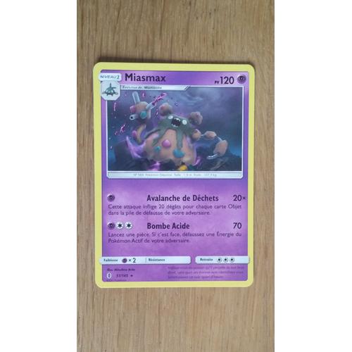 Pokémon - 51/145 - Miasmax - Sl2 - Soleil Et Lune - Gardiens Ascendants - Rare