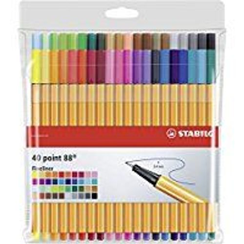 Stabilo Pochette X 40 Stylos-Feutres Point 88