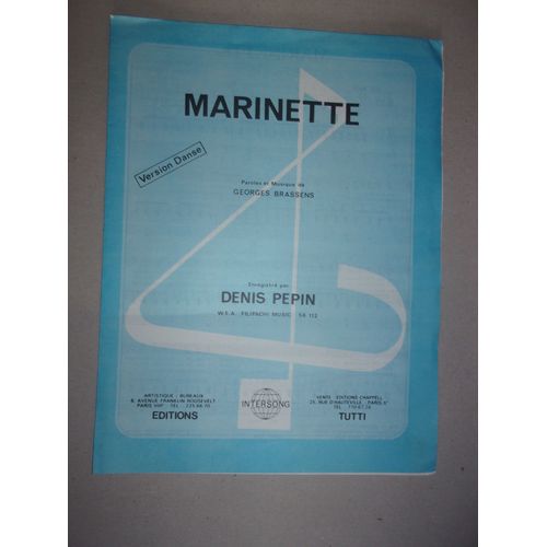 Marinette (Brassens-Pépin)