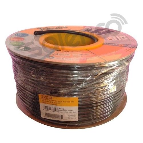 Televes CXT1 - Câble d'antenne en vrac - 100 m - coaxial - 75 dB - noir