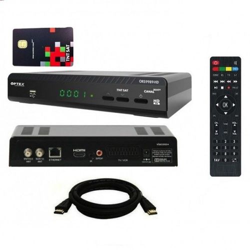 OPTEX ORS 9989 HD Récepteur satellite MODELE RECONDITIONNE Haute Définition + Carte TNTSAT valable 4 ans
