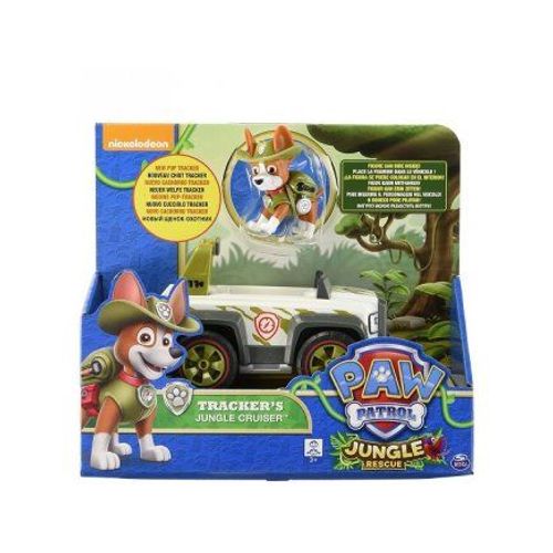 Pat Patrouille : Tracker + Jeep / 4x4 - Figurine Et Vehicule - Paw Patrol
