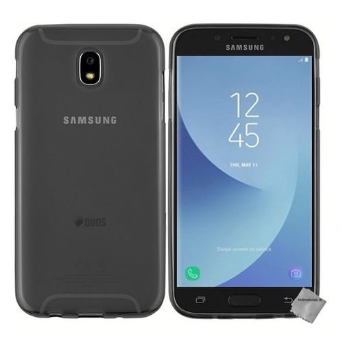 Housse Etui Coque Pochette Silicone Gel Fine Pour Samsung Galaxy J5 (2017) + Film Ecran - Gris