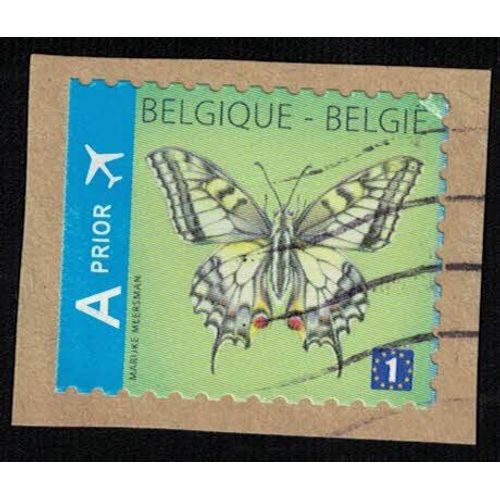 Belgique Oblitéré Used Papillon Butterfly Papilio Machaon Su