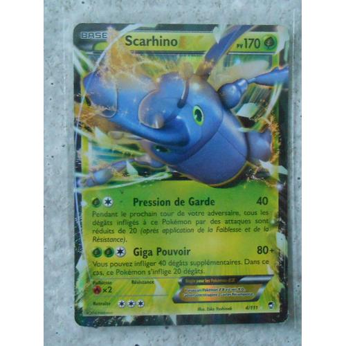 Pokémon - 4/111 - Xy - Poings Furieux - Scarhino Ex - Ex