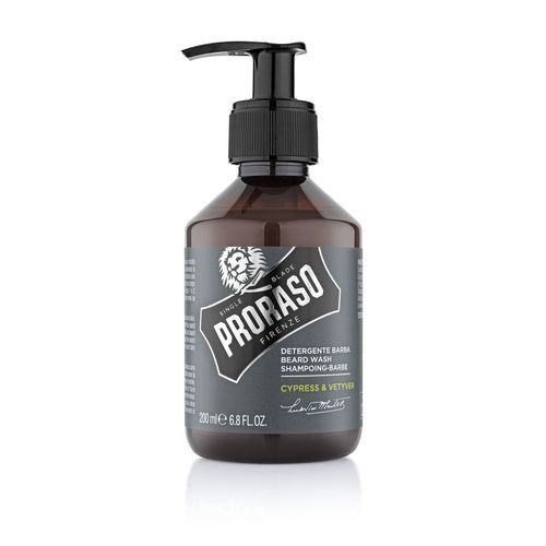 Proraso, Shampoing Pour Barbe Cyprès Et Vétiver 200ml, Homme 