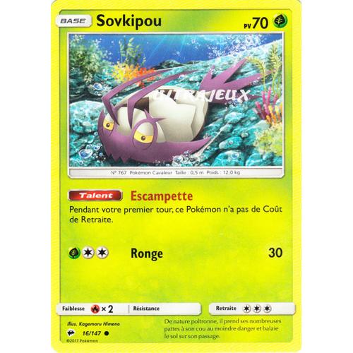 Pokémon - 16/178 - Sovkipou - Sl3 - Soleil Et Lune - Ombres Ardentes - Commune