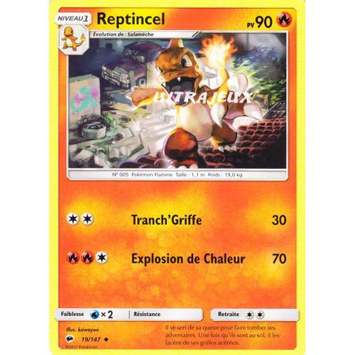 Pokémon - 19/178 - Reptincel - Sl3 - Soleil Et Lune - Ombres Ardentes - Peu Commune