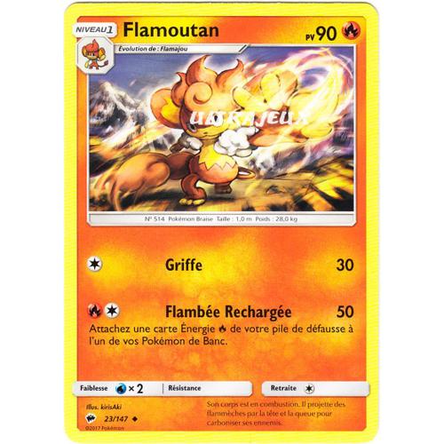 Pokémon - 23/178 - Flamoutan - Sl3 - Soleil Et Lune - Ombres Ardentes - Peu Commune