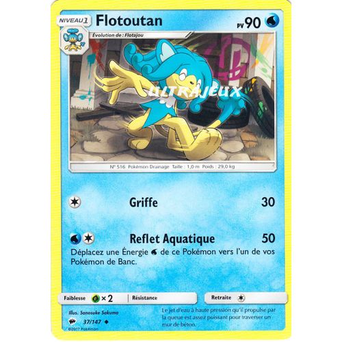 Pokémon - 37/178 - Flotoutan - Sl3 - Soleil Et Lune - Ombres Ardentes - Peu Commune