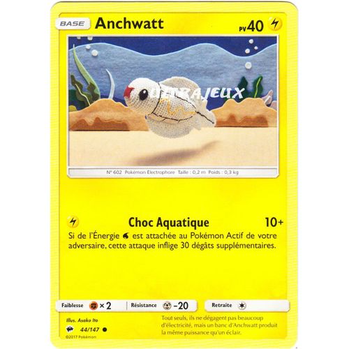 Pokémon - 44/178 - Sl3 - Soleil Et Lune - Ombres Ardentes - Anchwatt - Commune