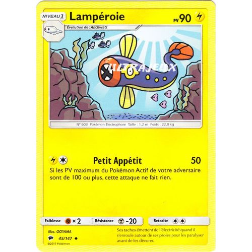 Pokémon - 45/178 - Lampéroie - Sl3 - Soleil Et Lune - Ombres Ardentes - Peu Commune