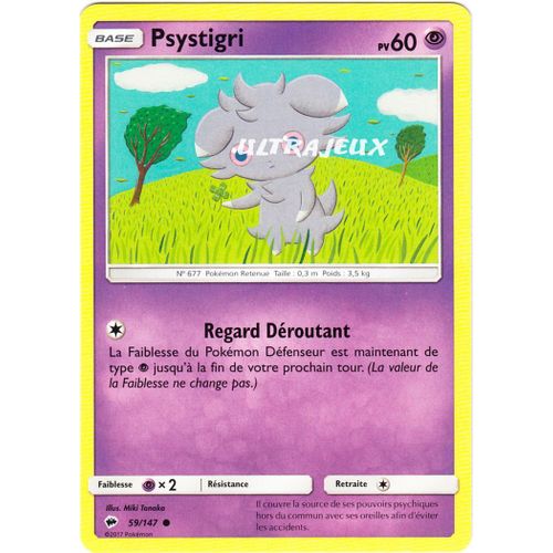 Pokémon - 59/178 - Psystigri - Sl3 - Soleil Et Lune - Ombres Ardentes - Commune