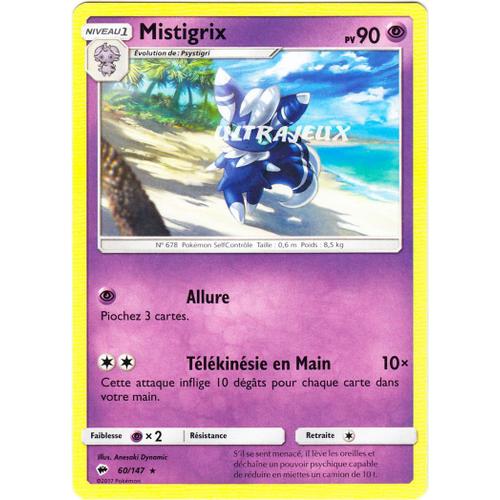 Pokémon - 60/178 - Mistigrix - Sl3 - Soleil Et Lune - Ombres Ardentes - Rare