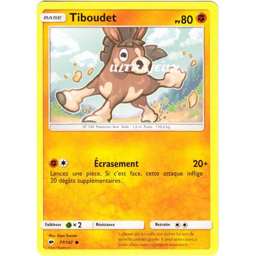Pokémon - 77/178 - Tiboudet - Sl3 - Soleil Et Lune - Ombres Ardentes - Commune