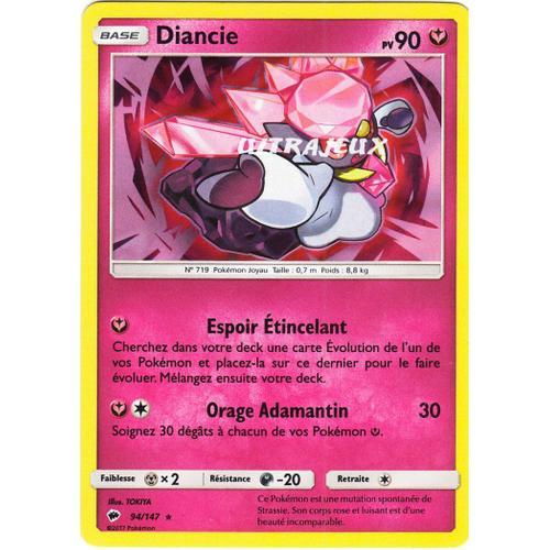 Pokémon - 94/178 - Diancie - Sl3 - Soleil Et Lune - Ombres Ardentes - Holo Rare