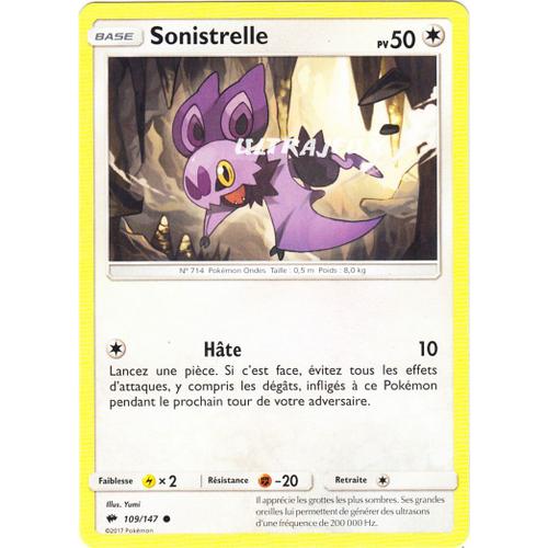 Pokémon - 109/178 - Sonistrelle - Sl3 - Soleil Et Lune - Ombres Ardentes - Peu Commune