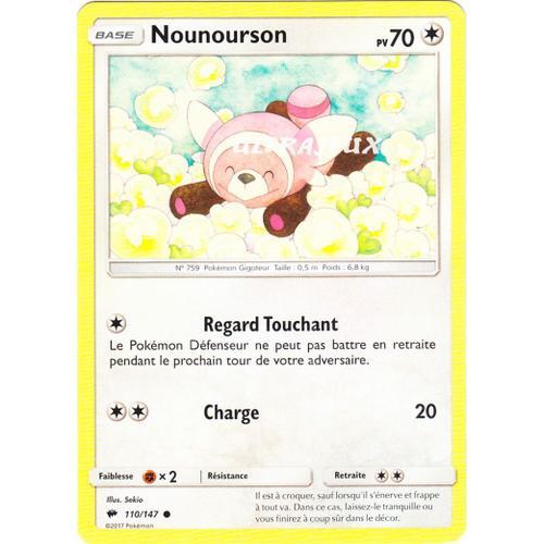 Pokémon - 110/178 - Sl3 - Soleil Et Lune - Ombres Ardentes - Nounourson - Commune