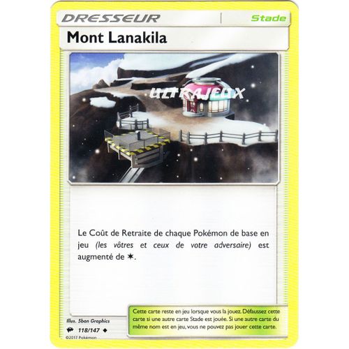 Pokémon - 118/178 - Mont Lanakila - Sl3 - Soleil Et Lune - Ombres Ardentes - Peu Commune