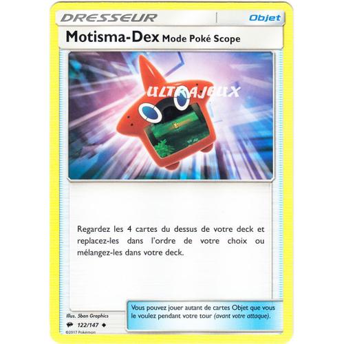 Pokémon - 122/178 - Motisma-Dex Mode Poké Scope - Sl3 - Soleil Et Lune - Ombres Ardentes - Peu Commune