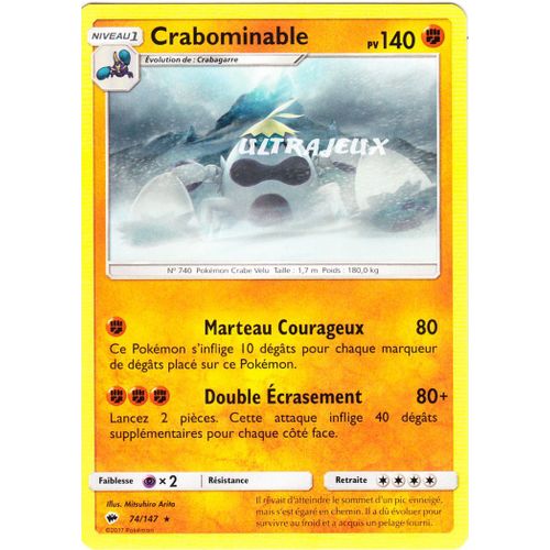 Pokémon - 74-R/178 - Crabominable - Reverse