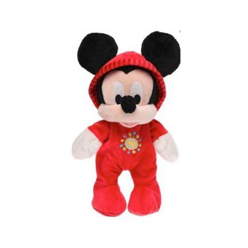 Peluche Mickey  En Grenouillere Rouge 28 Cm - Pyjama - Nicotoy - Doudou Disney