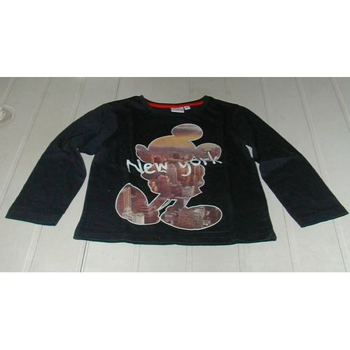 Haut Manches Longues Noir Disney Mickey Mouse 4 Ans