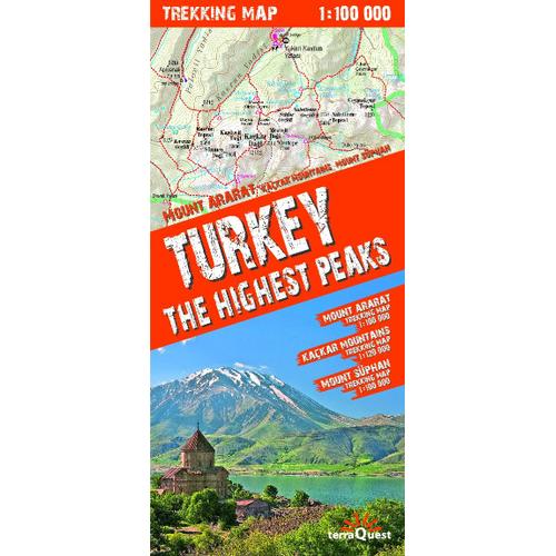 Terraquest Trekking Map Turkey