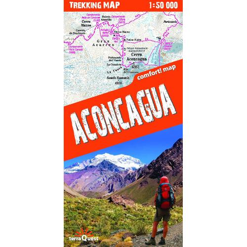 Terraquest Trekking Map Aconcagu