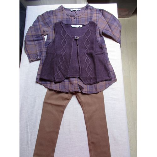 Ensemble Chemise, Legging Et Gilet, 3 Ans
