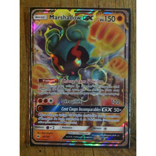 Marshadow Gx 80/147 Soleil Et Lune Ombres Ardentes